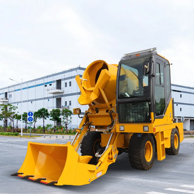 New Fully Hydraulic Mobile Concrete Mixer Truck from China Self-Loading with Reliable Engine famous brand engine  hobby  mini