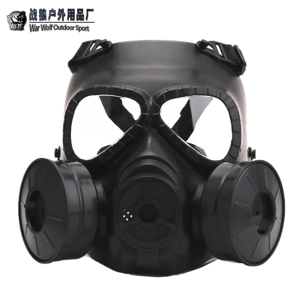 Outdoor Sports Combat Games Full Face air Filtration Mask for CS Tactical Mask with Double Fans