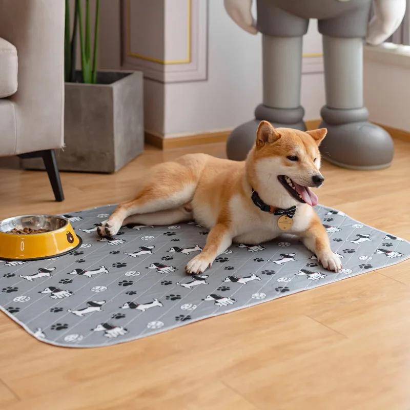 Summer Sublimation Pet Sleeping Mat, Thickened Rubber Backing Dogs Cooling Mat
