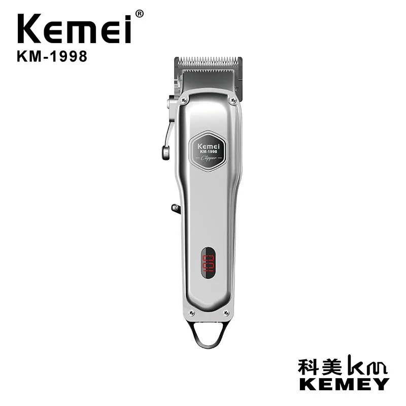 
 Kemei машинка для стрижки волос KM-1998 из цельнометаллического корпуса углеродистая сталь лезвие машинка для стрижки волос электрическая машинка для стрижки волос  