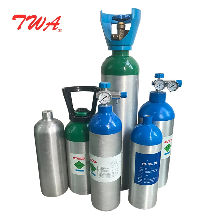 Алюминиевый цилиндр TWA 3L-5L M22 MD Me, баллон CO2, медицинские кислородные газовые баллоны с регулятором