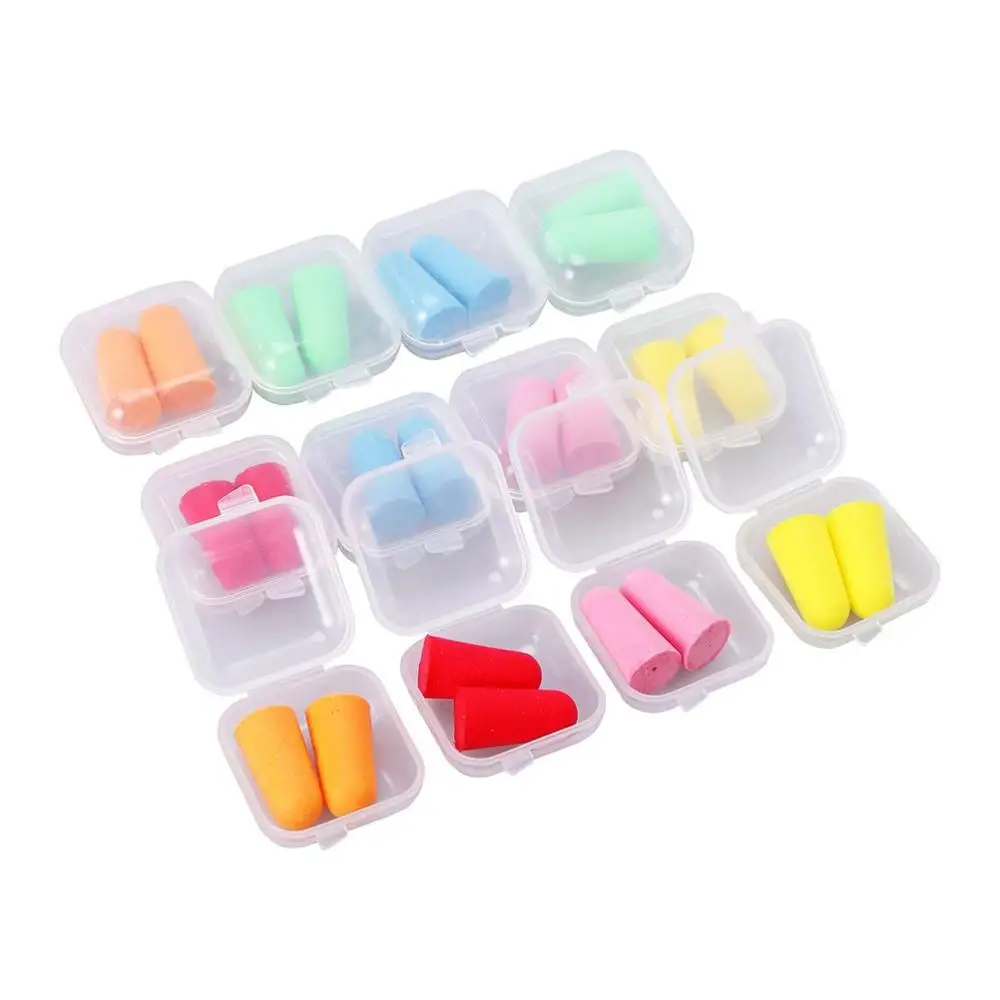 Ear Care Ultra Soft Pu Foam earplugs Customized Disposable Noise Reduction Colorful Sleep Earplugs for hearing protection