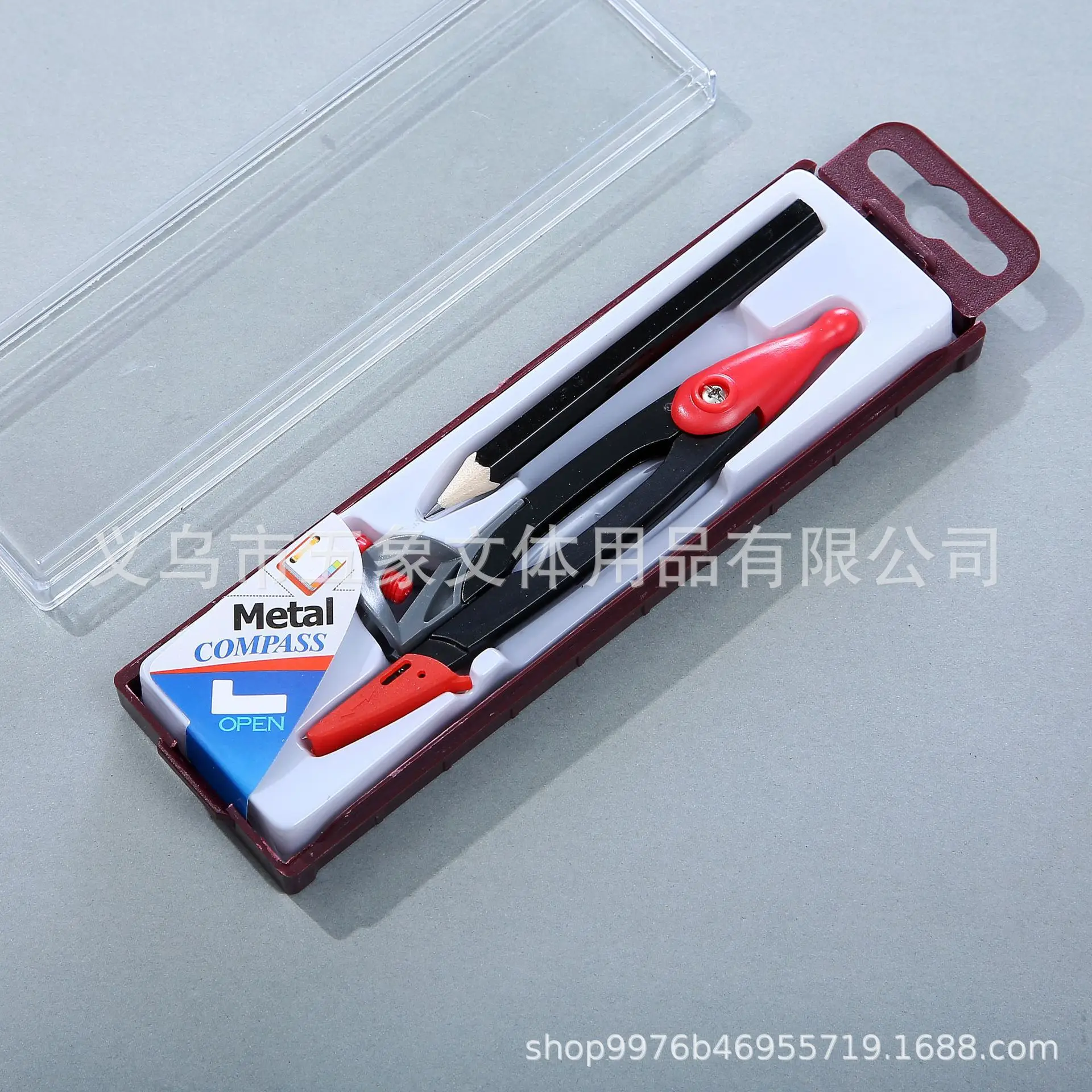 Hot Selling Math Compasses Geometry Stationery Set Kids School Drawing Supplies Metal Compasses