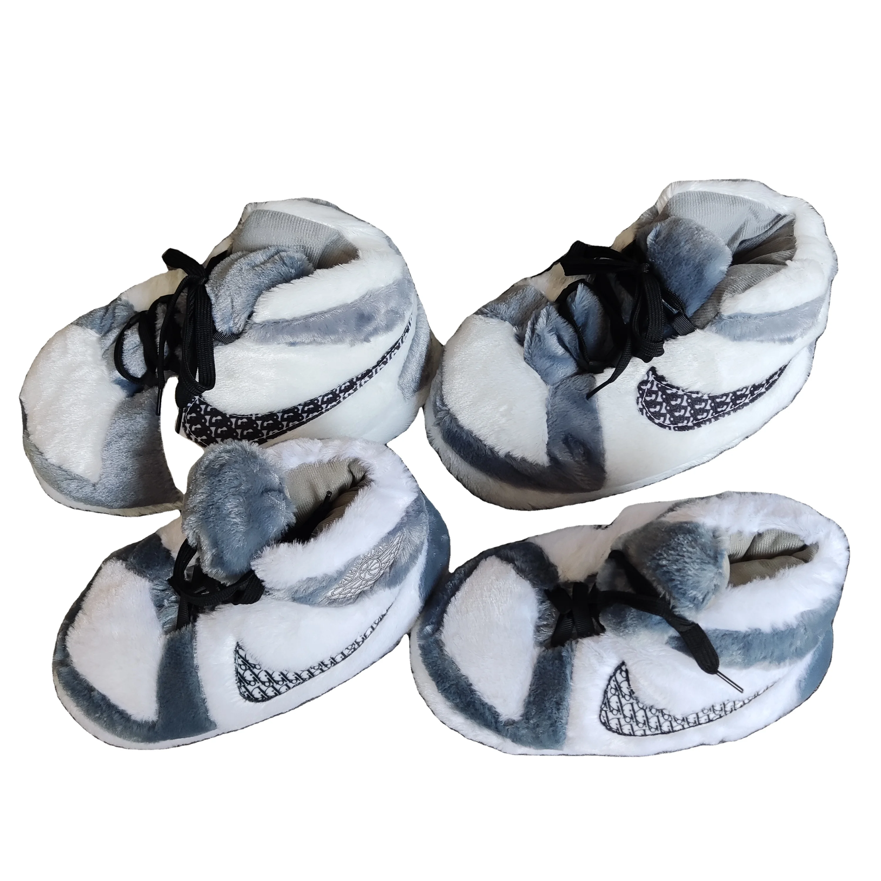 New design 2023 Fashion furry  shoes plush neutral sneakers Warm slippers