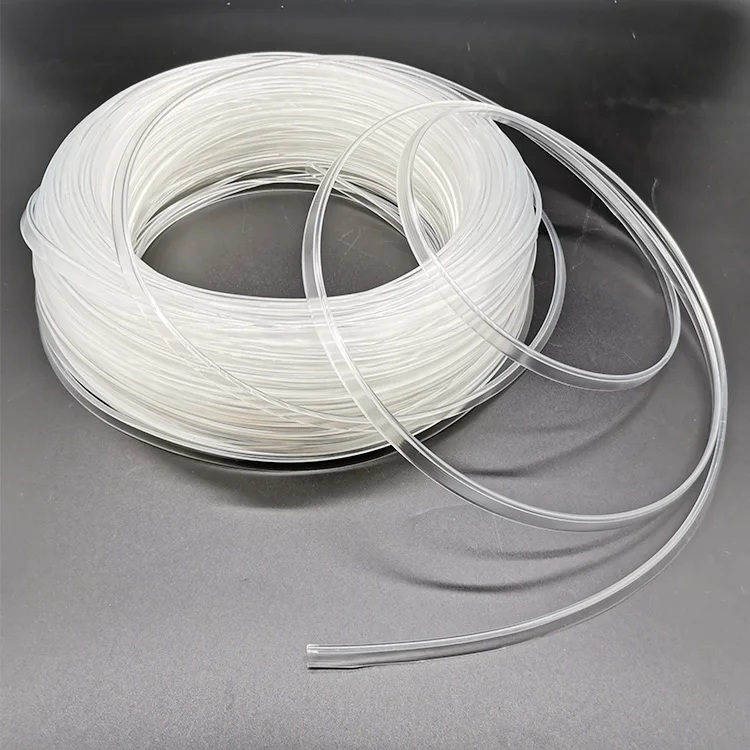 Car Decoration DC 12V PVC Transparent Skin 3Mm P Type High Brightness Plastic Side Glow Fiber Optic