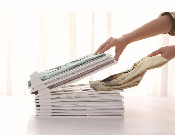 Wholesale Home Lazy Wardrobe shirt clothes folding board Shirt Organizer Storage equipment