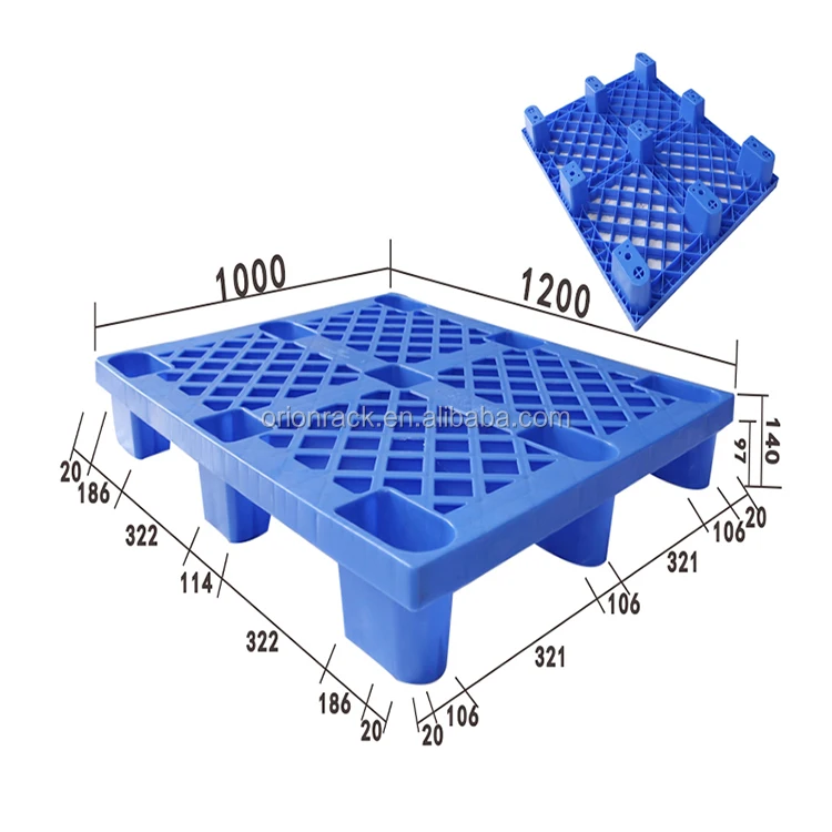 1200x1200 Large Heavy Duty Double Sided Plastic Stackable Pallet