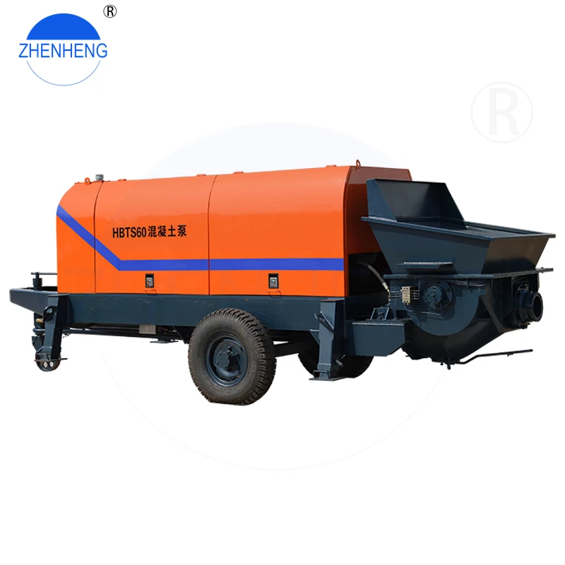 Zhenheng 60 M3/H Electric Concrete Pump Truck For Sale In Egypt 60 M3 Concrete Pump With Remote Control