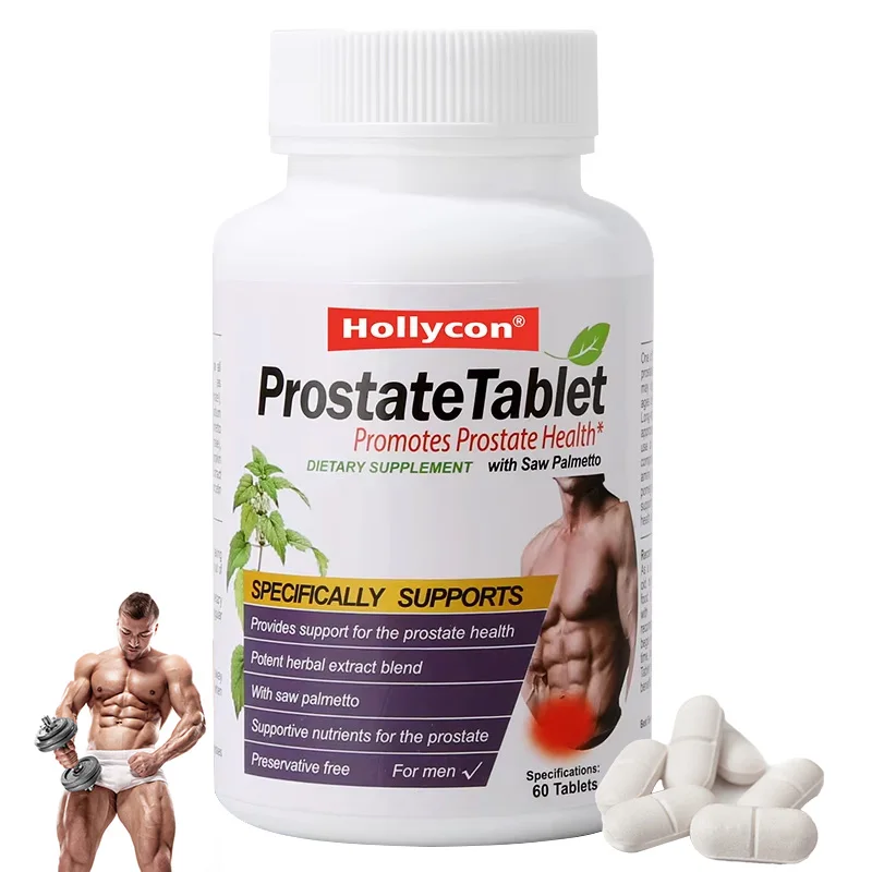 OEM Private Label Prostate Tablet Potent Herbal Extract Factory Energy Booster Supportive Nutrients Pills For Male