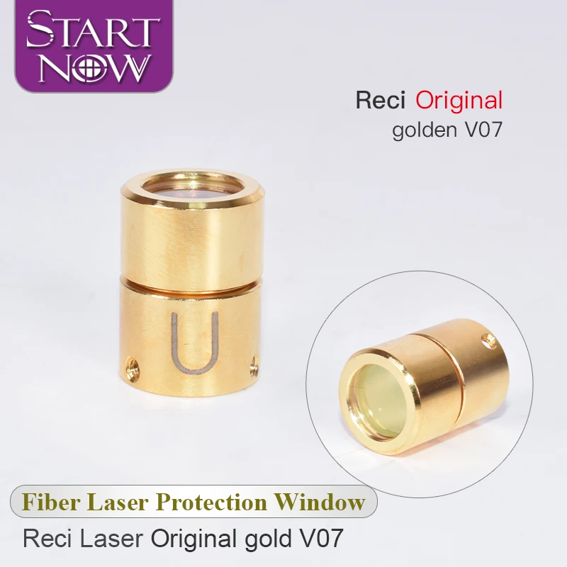 Startnow Original IPG RECI Fiber Laser QBH Output Protective Connector Lens Group Laser lens protective cap for Laser Cut Head