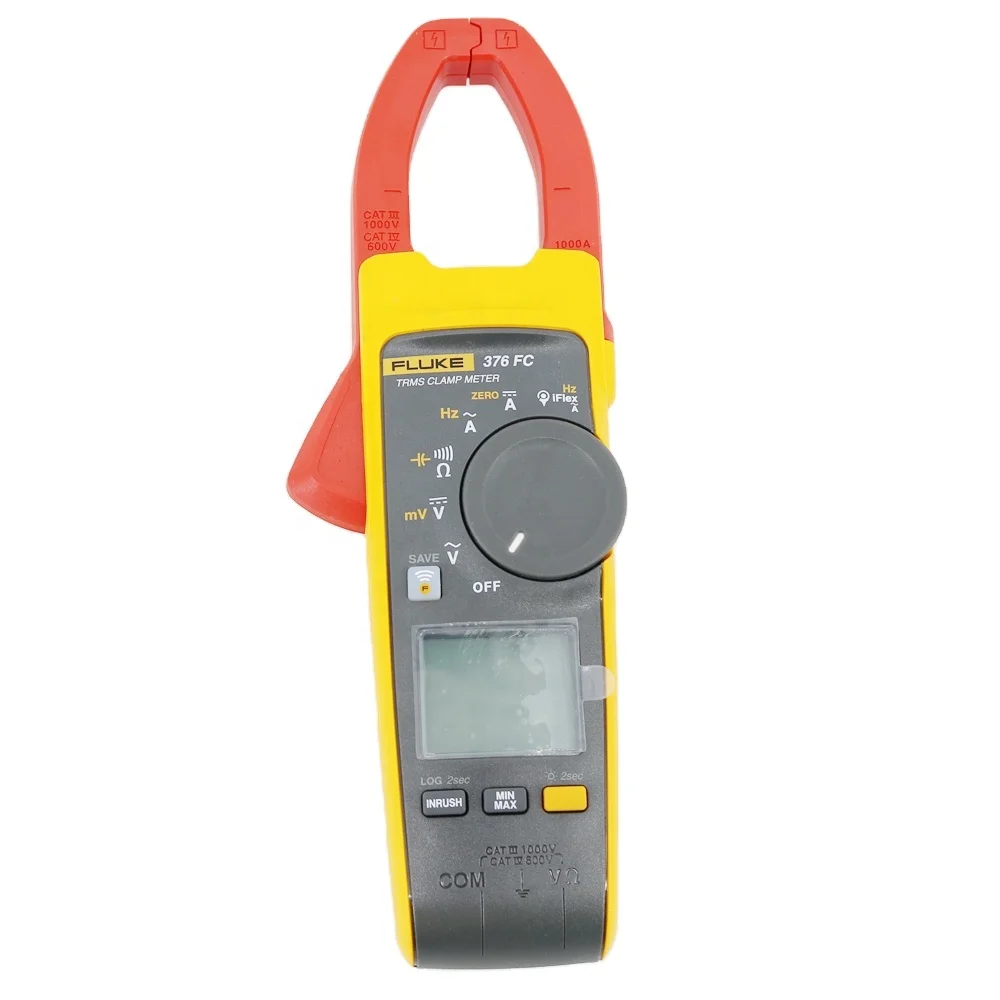 Fluke 376 FC True RMS 1000A AC/DC Clamp Meter with iFlex 2500A AC Wireless Multimeter F376FC