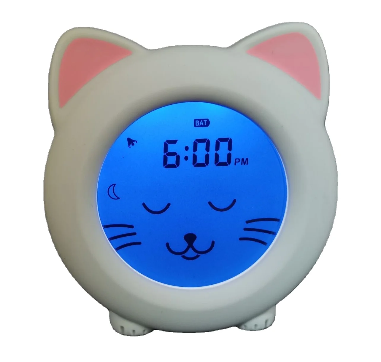2022 new Silicone cat sleep trainer with led light and alarm