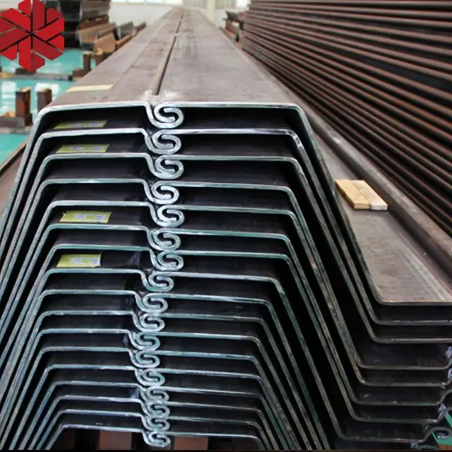 Chinese Supplier Light Sheet Pile S355jo Fsp4 Z Hot Rolled Galvanized Steel Sheet Piles