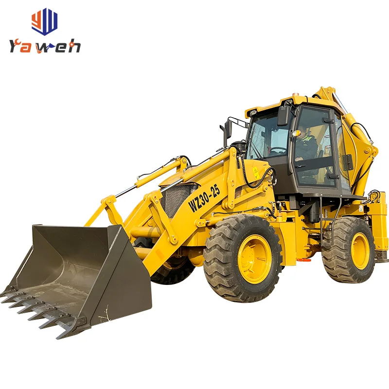 Yaweh China Manufacturer YAWEH Versatile Compact Backhoe Loader Tractor From Factory