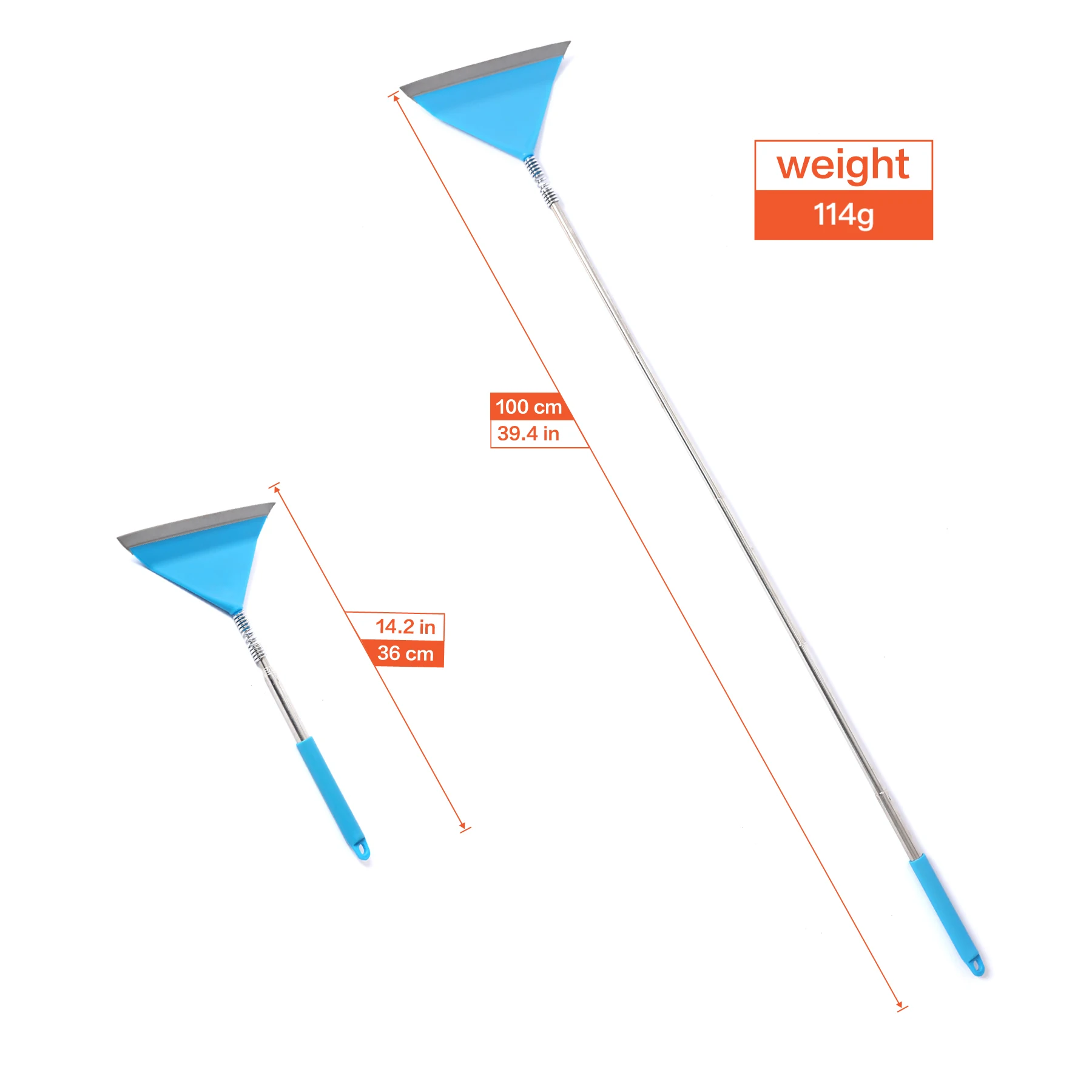 Telescopic Window Squeegee Cleaner Glass Wiper 36-100 cm