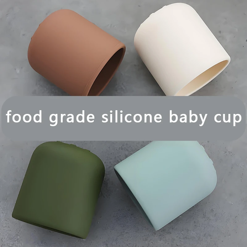 Silicone Baby Sippy Cups Training Straw Cup for Infants Toddlers and Kid