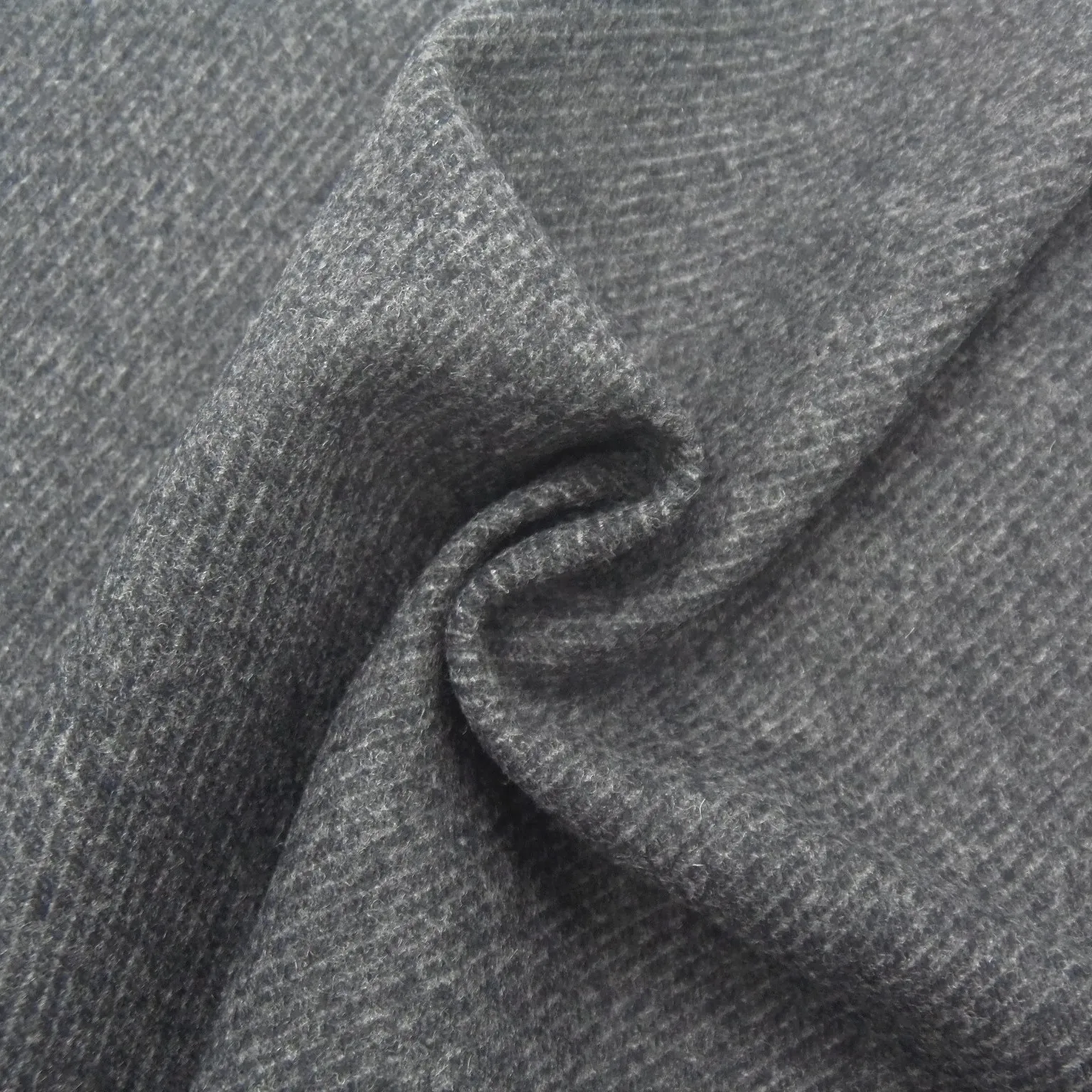 One side leisure yarn dyed color tweed pure 100% wool fabric camel woven fleece textile for overcoat