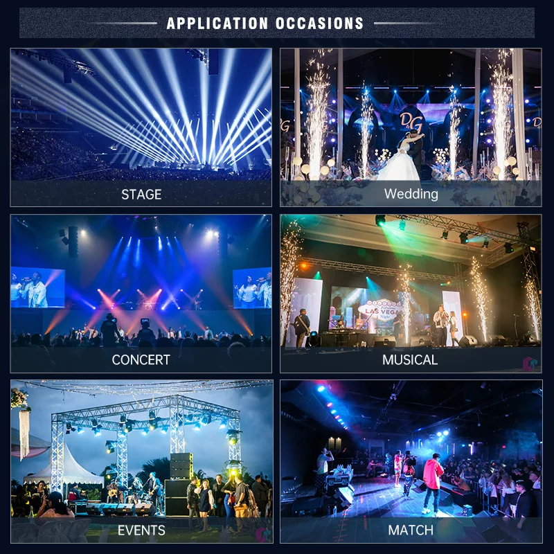 MOWL 750W DMX 750 Watt Fireworks Sparkler Fountain Cold Spark Machines for Wedding Party dj Disco Stage