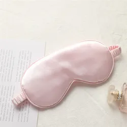 China factory customised logo wholesale super soft silk sleep eye mask sleeping eyemask
