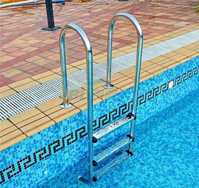 Factory supply good price pool accessories stainless steel 304 2-5 steps swimming pool ladder