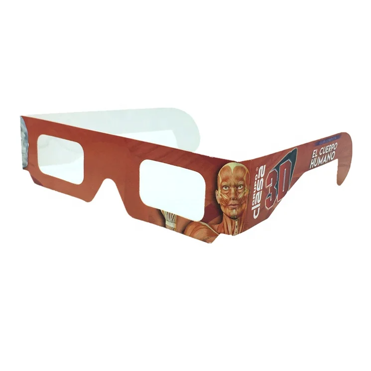 
Custom Design Promotional Cheap Chromadepth Cardboard 3d Glasses 