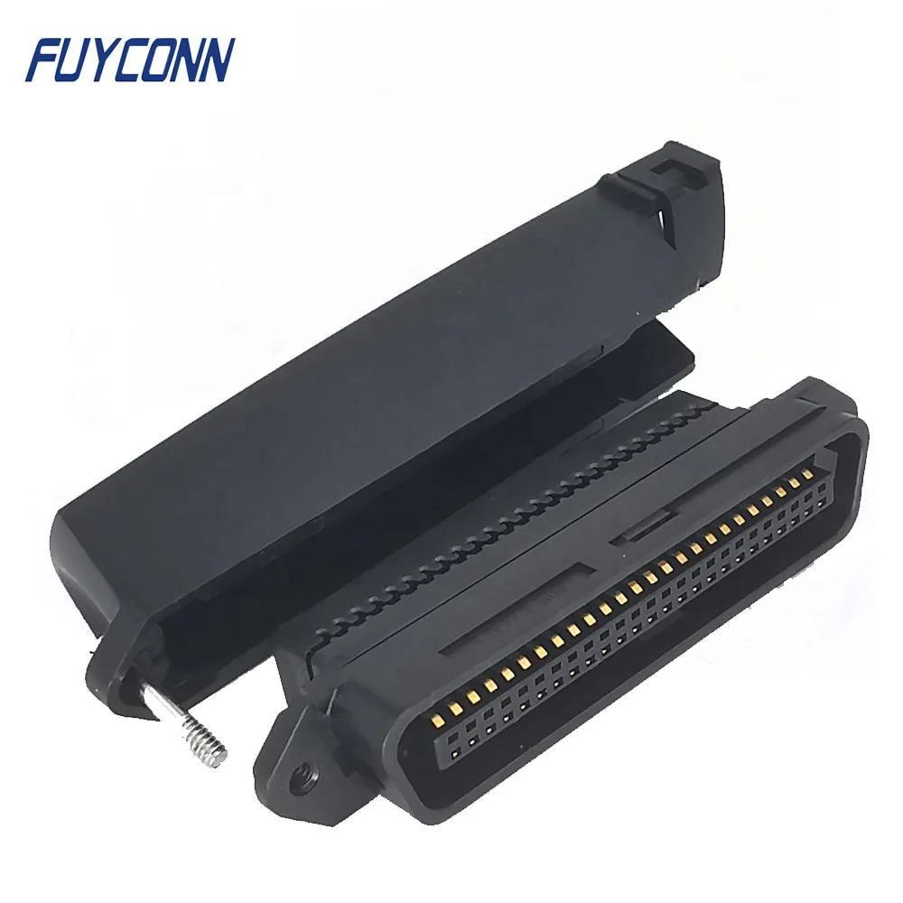 Разъем RJ21 с 50 контактами боковой выход кабеля 50P 25 пар штекер champ IDC 2 16 мм центральный разъем L-образной