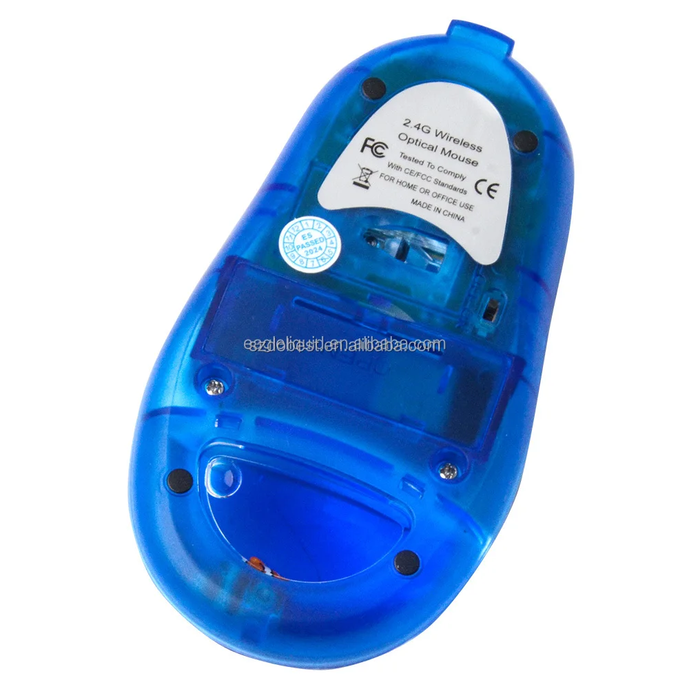 New Product OEM Custom Blue Toot Blue Water Liquid Mouse for Laptop