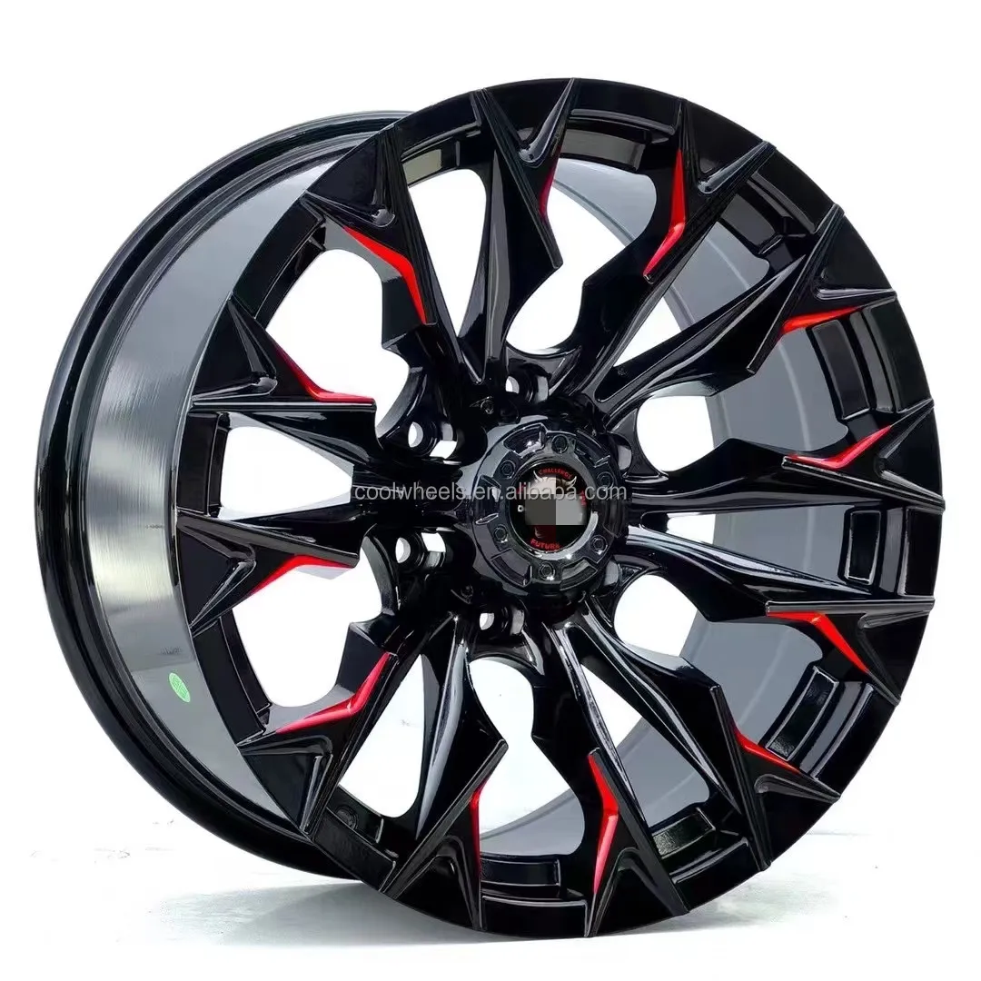 Bku racing offroad wheels 6x139.7 rims18 20 inch wheels 6 holes for fuel style jeep wrangler F150 Tundra Ranger Hilux