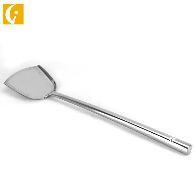 Hotel restaurant kitchenware long handle stainless steel chef shovel for wholesale