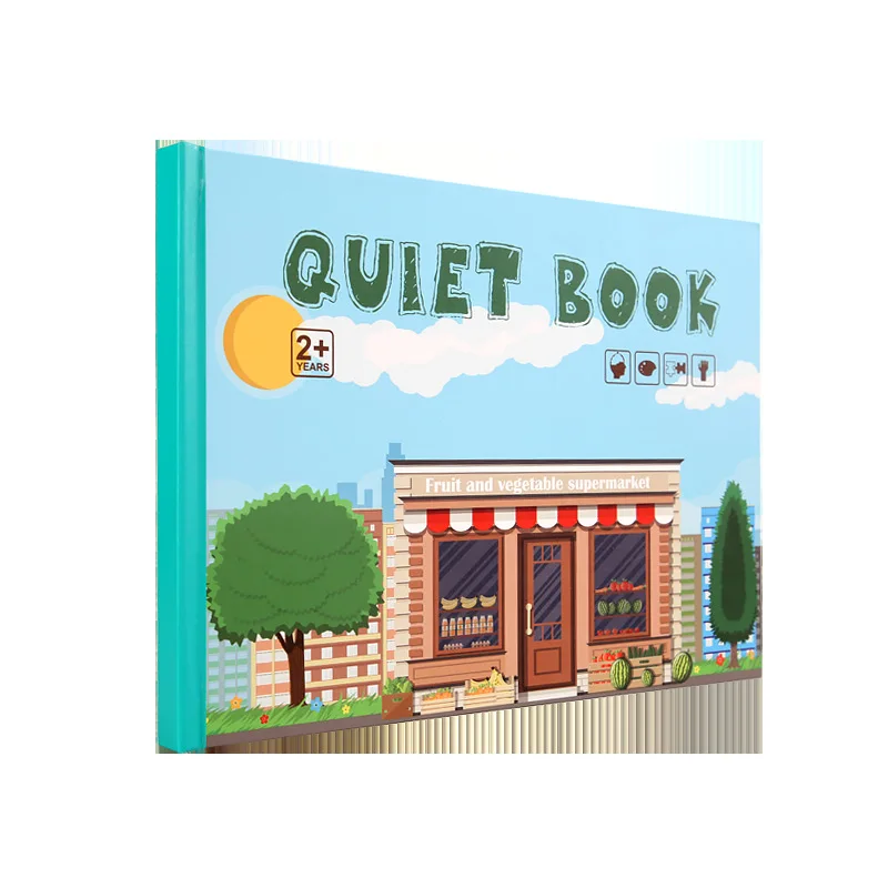 Kid Quiet Busy Book Baby Educational Toy Logical Life Ability Sorting Match Game Sticker Other Toys