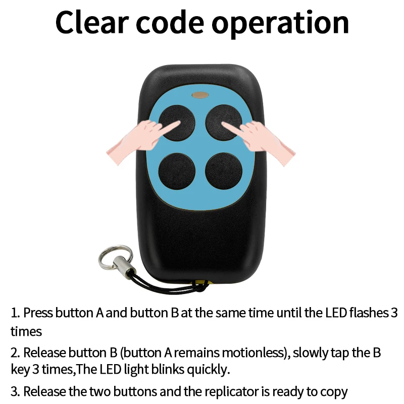 433.92MHz face to face remote duplicator wireless rf remote control copy code HFY