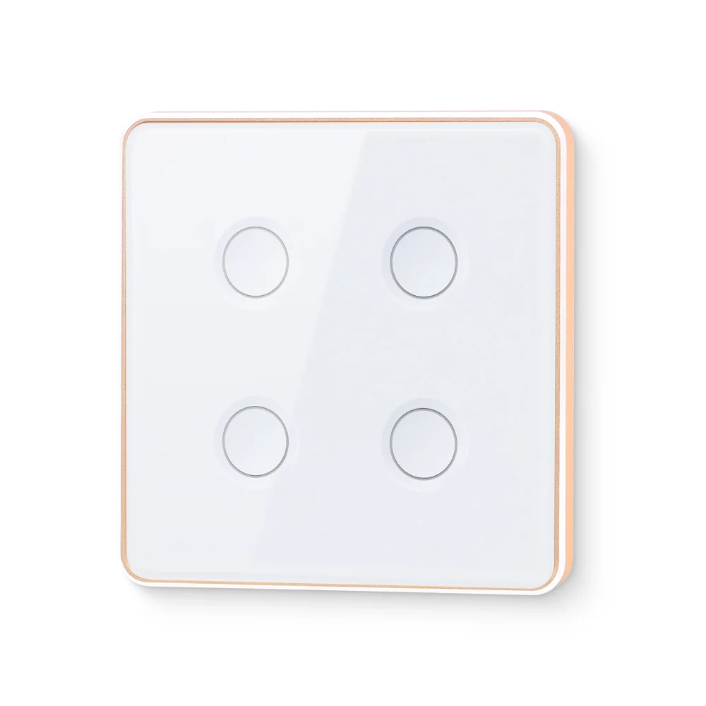 Tuya zigbee smart wifi light touch switch iot wireless remote control 1 2 3 4 gang domotica wall switches smart home system