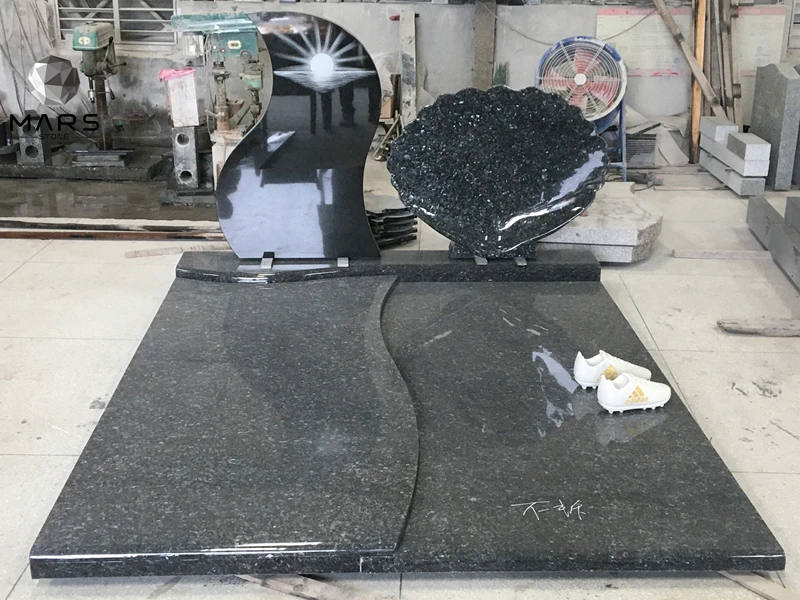 Europe Style Viscount White Granite Memorial Tombstone