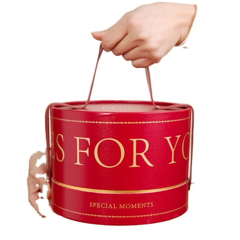 Горячая Распродажа гофрированная бумажная коробка оптовая Подарочная Круглая Бумажная Коробка