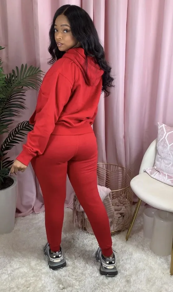 women jogging tracksuit womens custom fleece jogging suits women 2 piece jog set