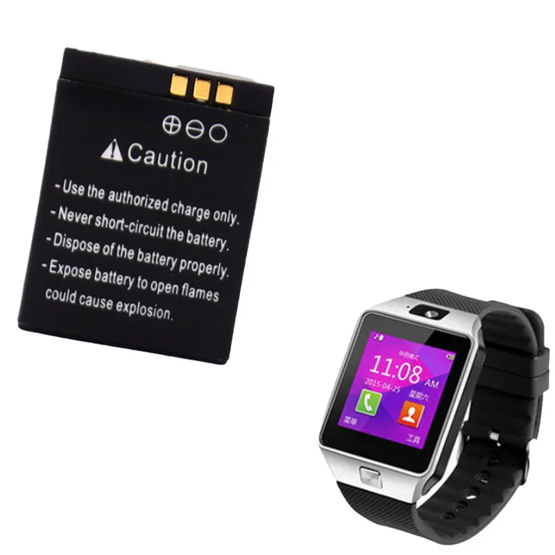 LQ-S1 3.7V 380mAh Rechargeable Li-ion Polymer Battery For Smart Watch AB-S1 DJ-09 DZ09 GJD HKS-S1 FYM-M9 SCX-M9