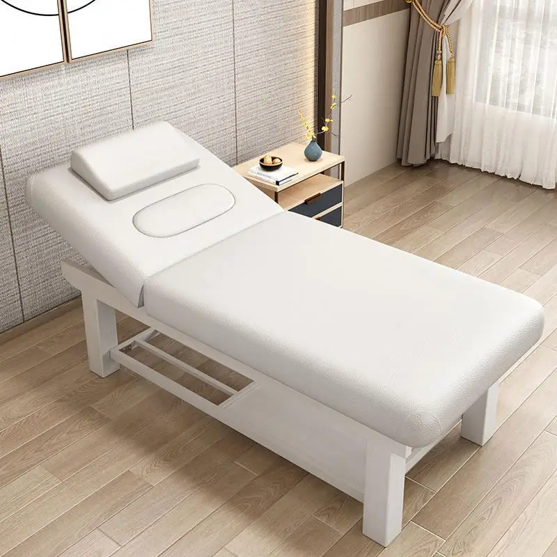 massage table Solid wood beauty bed beauty salon multi-function hole moxibustion physiotherapy bed Tuina Eyelash Tattoo tables