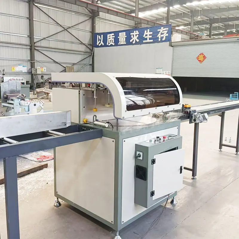 Single Head Automatic Mitre Saw  Arbitrary Angle Cutting Machine PVC UPVC Aluminum Profile Easy Operate Core Motor