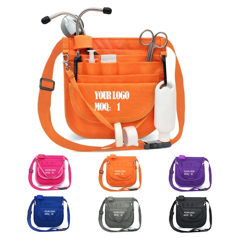 Premium Wholesale Custom Medical Organizer Belt Nurse Waist Bag With Stethoscope Holder