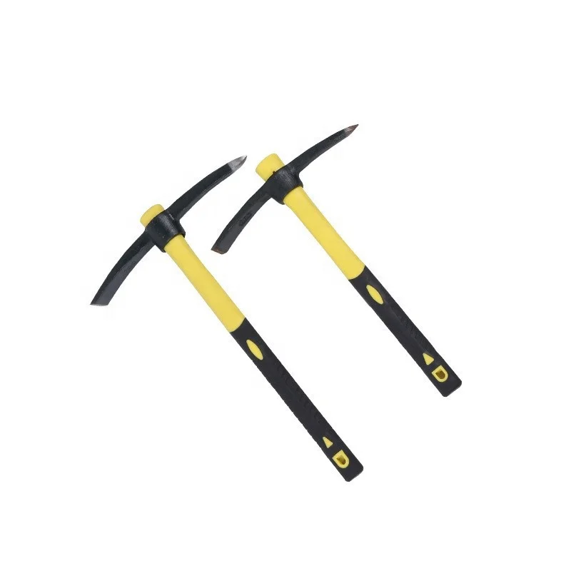 Plastic handle  pickaxe farmer outdoor reclamation iron pickaxe dual-use