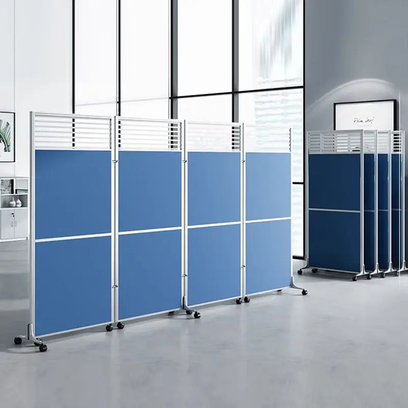 High Quality Office Partition Panel Portable Office Room Divider Folding Screen School Classroom Partition Wall With Wheels