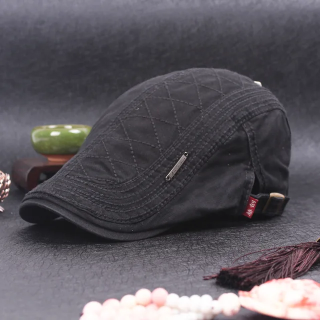 Мужская Модная хлопковая сетчатая вышитая шапка-утенка Gorras Planas регулируемые винтажные Плоские