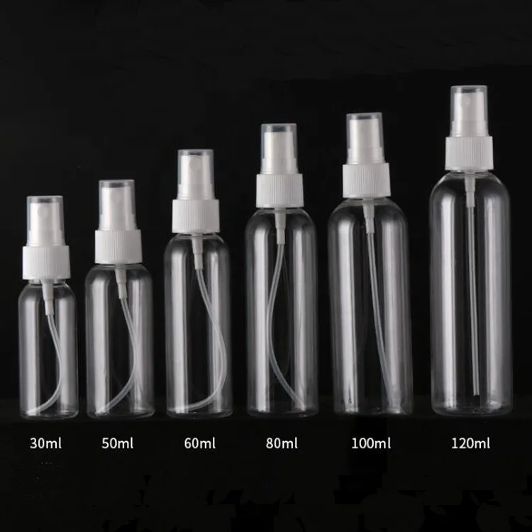 wholesale 30ml 60ml sprayer bottles 2 ounce 1 ounce clear plastic mist pet spray bottle