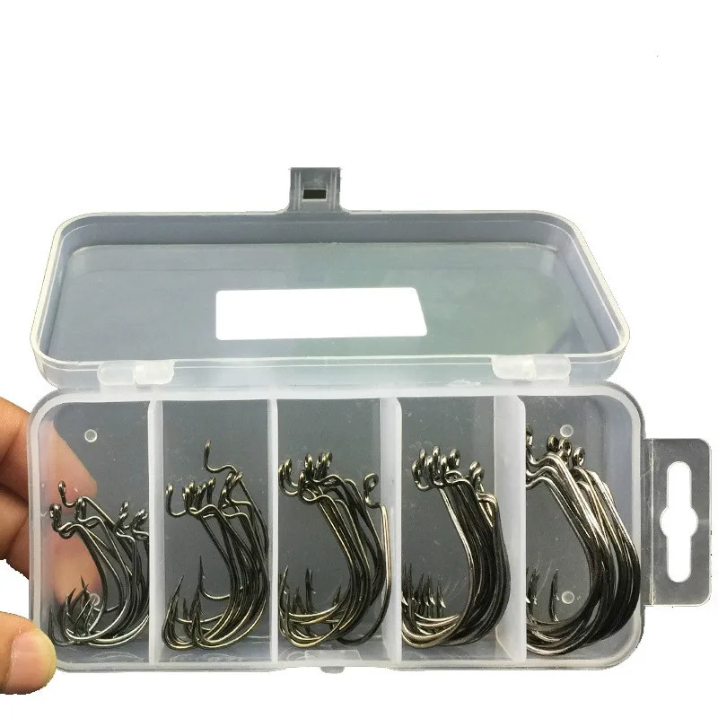  50 шт./кор. в наборе 5 пар стильных Морская Рыбалка Коробка Mustad офсетная печать крючок 2 # 1 1/0 #2/0 #3/0 карп оснастка рыболовные крючки Big снасти рыболовный наборы для ухода за кожей