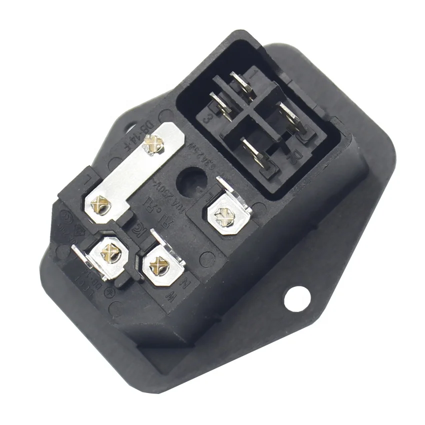 3Pin IEC320 C14 винтовое крепление разъем питания переключатель предохранитель входные розетки для 3D-принтера