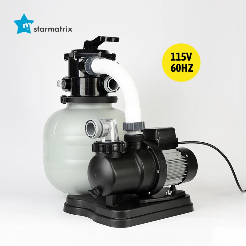 Starmatrix 115V 60HZ for Pools up to 7890gal Capacity tank Volume 5.3gal Timer Function Pump Sand Filter