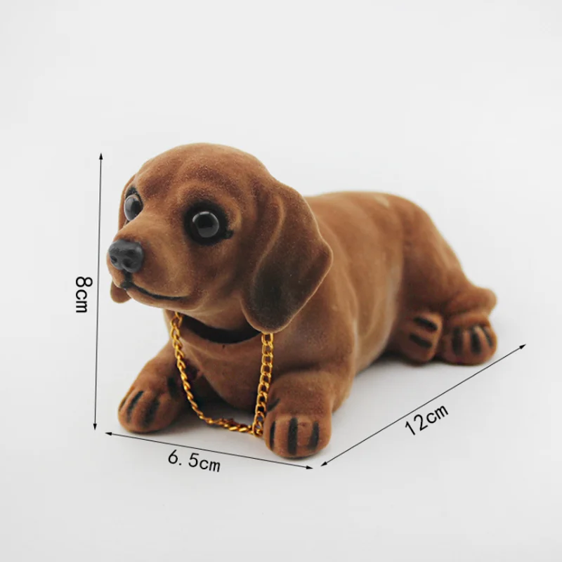 Nodding Dog Funny Shaking Head Toys Cute Bobblehead Puppy Dolls Swing Car Ornaments Home Auto Interior Decor Car Dashboard Toys