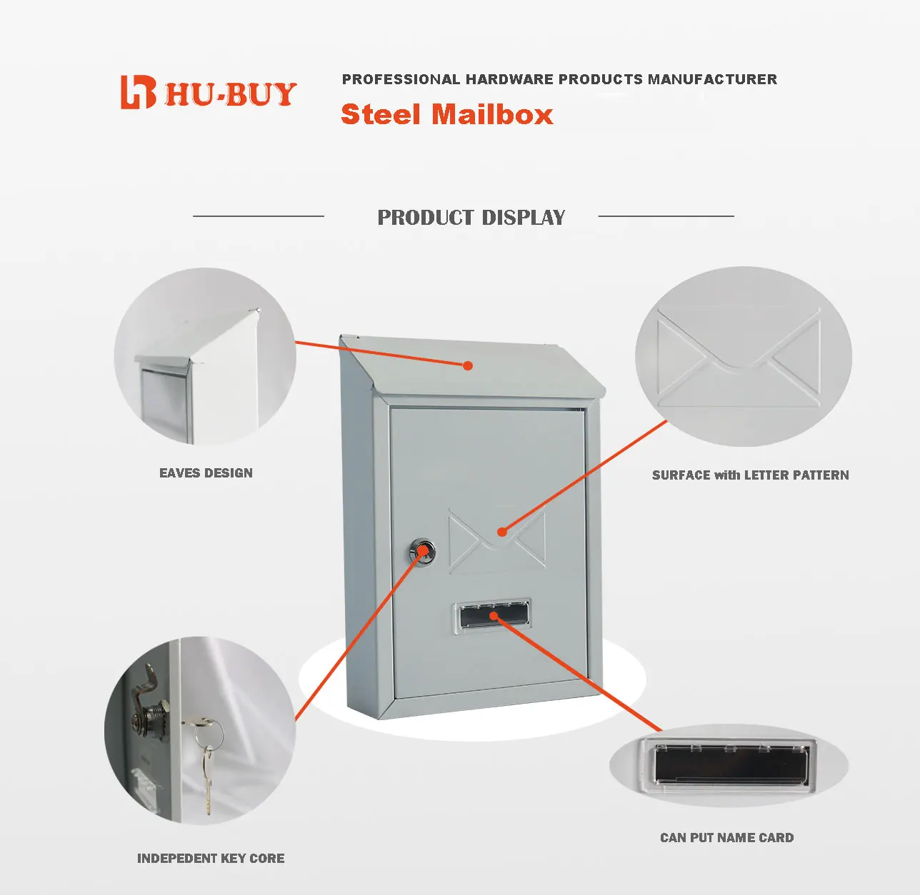 
Hot selling Aluminium wholesale high quality letterbox mailbox 