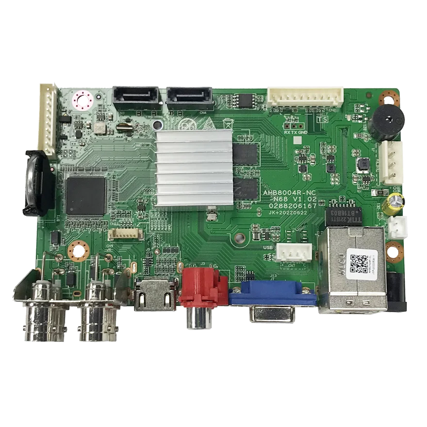 4K 4Ch Xmeye Ahd Xvi Cvi Tvi Ip Cvbs 6 In 1 8Mp 4 Channel Dvr Board Human Detection Hdd On-vif P2P Cctv Digital Video Recorder