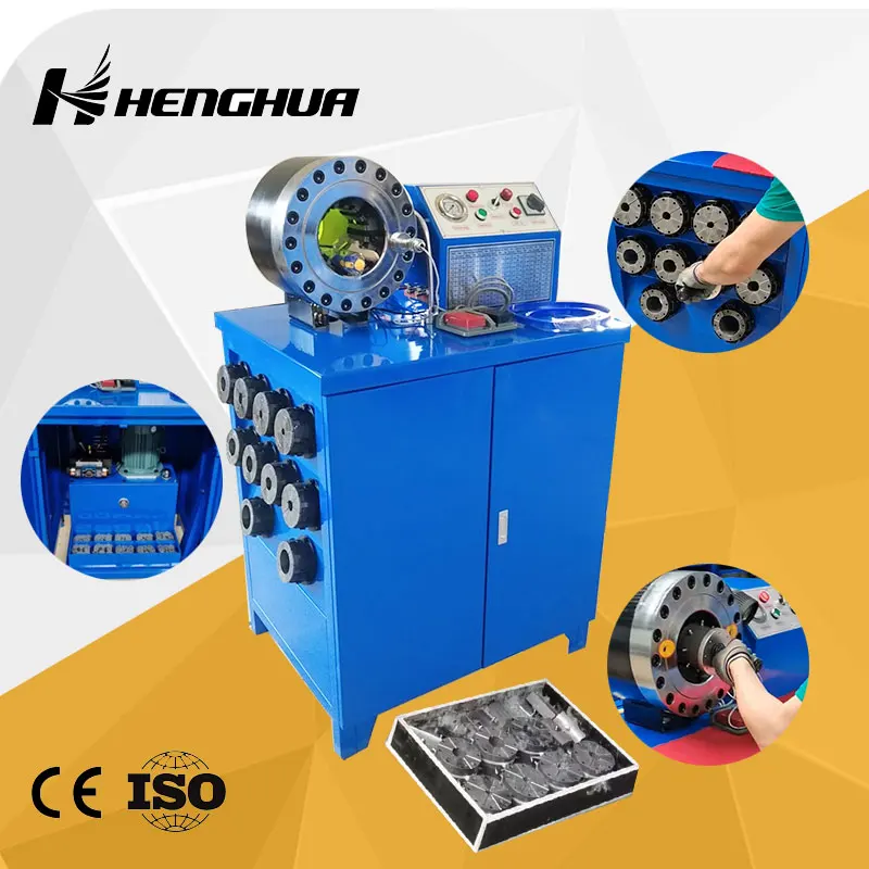 Popular Design 2 Inch 3inch Automatic Hose Pipe  Clamping Crimper Hydraulic Rubber Hose Crimping Machine